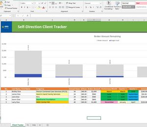 Starter Client Tracker Spreadsheet