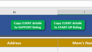 Advanced Client Tracker Spreadsheet